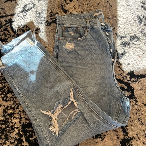 Pacsun distressed Women’s Jeans High Waisted -tag size 28 - Picture 1 of 3
